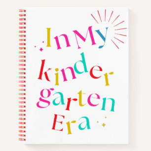 In My Kindergarten Era – Cute Colourful  Notebook