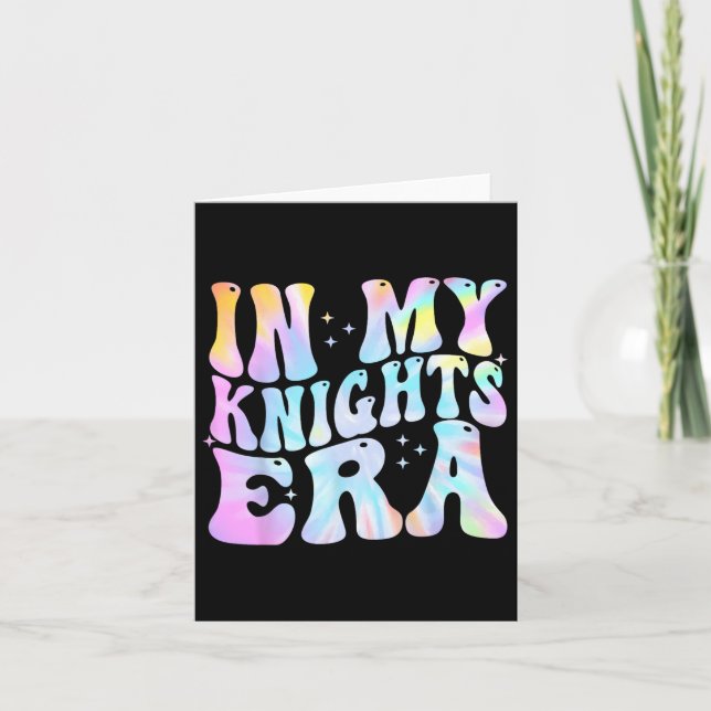 In My Knights Era Back To School Spirit Game Retro Card (Front)