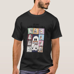 In My Librarian Era Funny Ghost Read Books In Hall T-Shirt