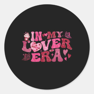 In My Lover Valentines Day Era In My Valentine Era Classic Round Sticker