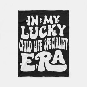 In My Lucky Child Life Specialist Era St Patricks Fleece Blanket