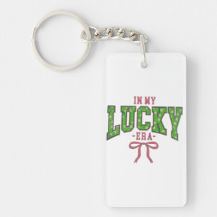 In My Lucky Era – Clover Bow Design Key Ring