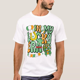 In My Lucky Era Groovy Retro Disco St Patricks Day T-Shirt