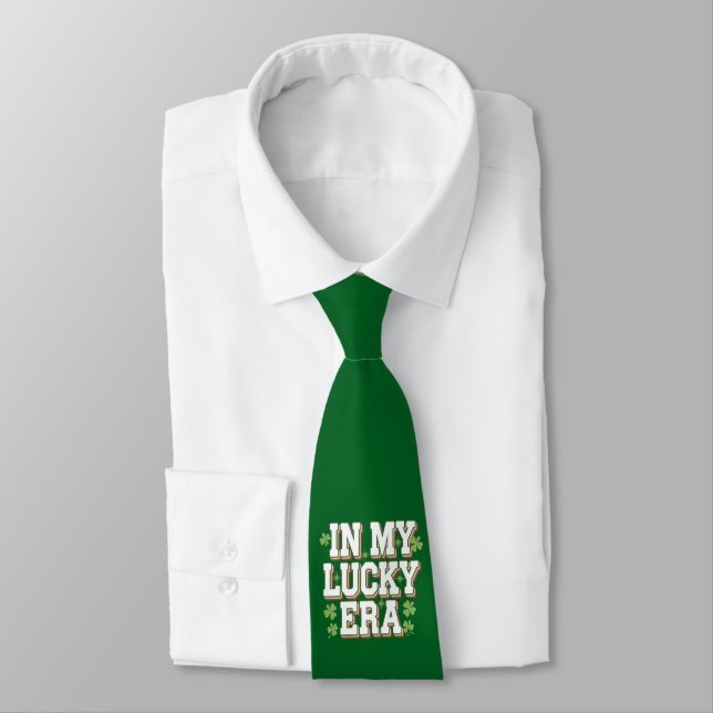 In My Lucky Era Saint Patrick's Day Family Gift Tie (Tied)