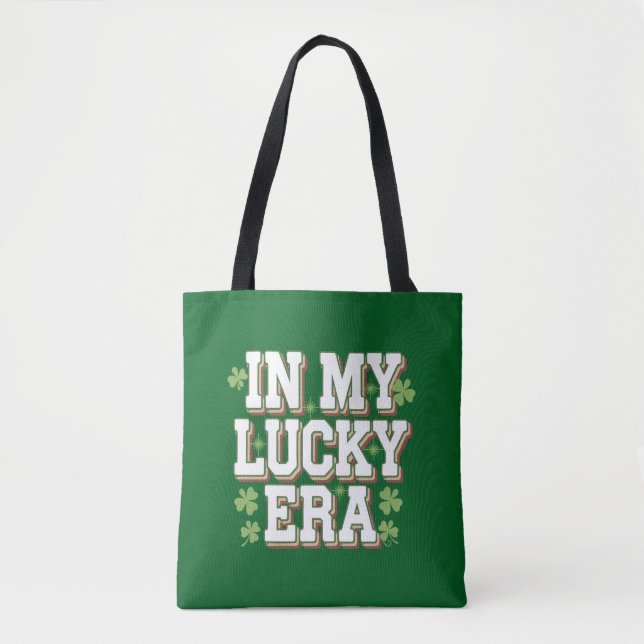 In My Lucky Era Saint Patrick's Day Family Gift Tote Bag (Front)