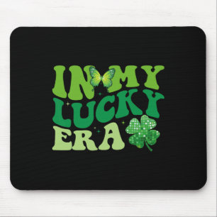 In My Lucky Era St Patricks Day Retro Groovy Disco Mouse Pad