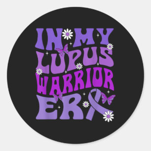 In My Lupus Warrior Era World Lupus Day Classic Round Sticker