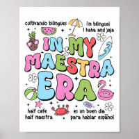 In My Maestra Era Spanish Bilingual Teacher Back T