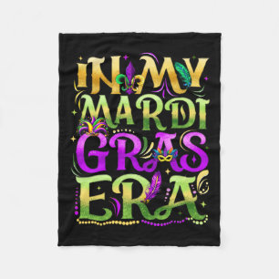 In My Mardi Gras Era Festival Carnival Holiday Fle Fleece Blanket
