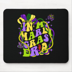 In My Mardi Gras Era Heart Fleur-de-lis Symbol Fes Mouse Pad