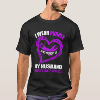 In My Memory Of My Husband Pancreatic Cancer Aware T-Shirt