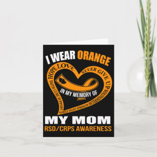 In My Memory Of My Mum Rsdcrps Awareness Card