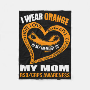 In My Memory Of My Mum Rsdcrps Awareness  Fleece Blanket