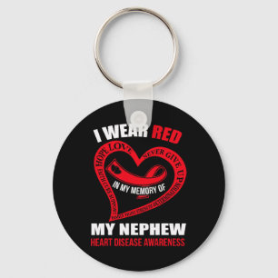 In My Memory Of My Nephew Heart Disease Awareness Key Ring