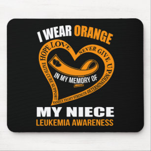 In my memory of my niece LEUKEMIA AWARENESS Mouse Pad