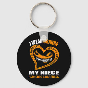 In my memory of my niece RSDCRPS AWARENESS Key Ring
