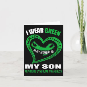 In My Memory Of My Son Nephrotic Syndrome Awarenes Card