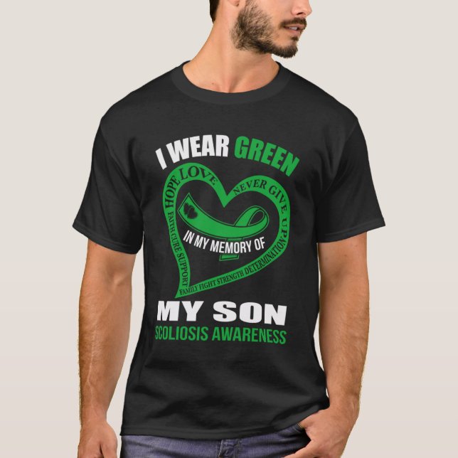 In my memory of my son SCOLIOSIS AWARENESS T-Shirt (Front)