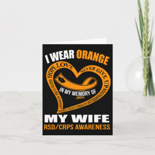 In My Memory Of My Wife Rsdcrps Awareness Card