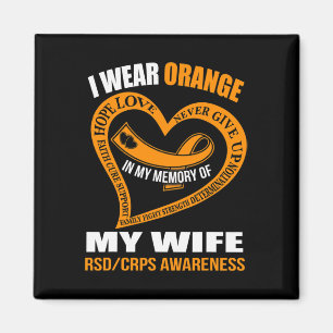 In My Memory Of My Wife Rsdcrps Awareness Magnet