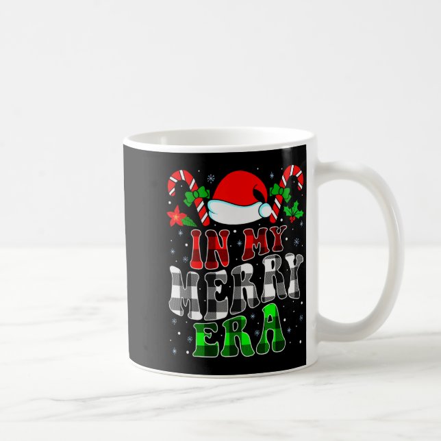 In My Merry Era Family Matching Cute Groovy Merry  Coffee Mug (Right)