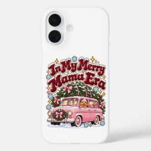 In My Merry Mama Era Christmas Pink Car Custom iPhone 16 Case