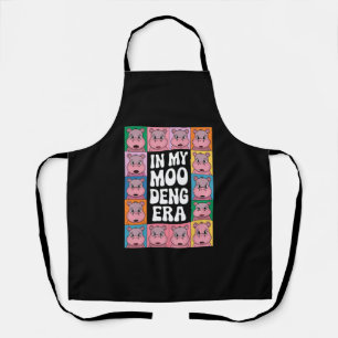 In My Moo Deng Era Moo Deng Hippo Lover Apron