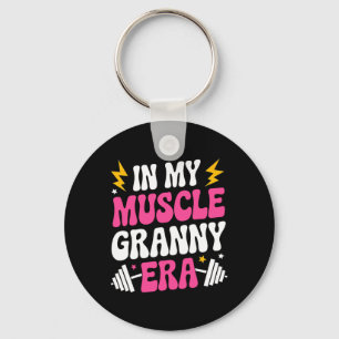 In My Muscle Granny Era Funny Sport Grandma Gym Wo Key Ring