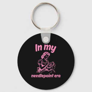 In my needlepoint era funny design key ring