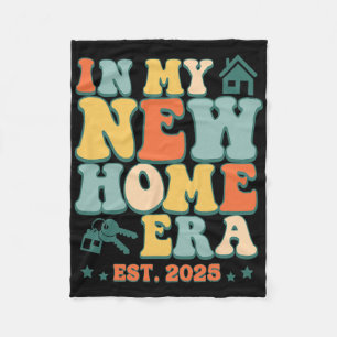 In My New Home Era, Funny New Homeowner Est. 2025 Fleece Blanket