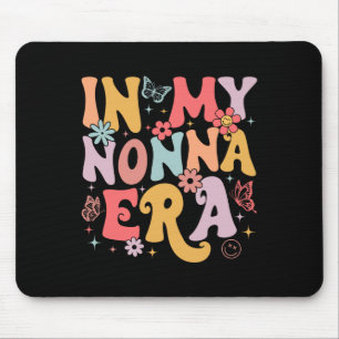 In My Nonna Era Groovy Retro Mothers Day Butterfly Mouse Pad