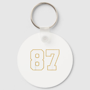 In My Number 87 Era Vintage Retro Key Ring