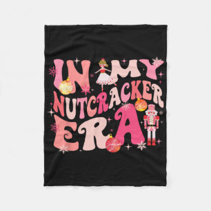 In My Nutcracker Era Xmas Christmas Holiday Retro Fleece Blanket