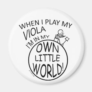 In My Own Little World Viola Magnet