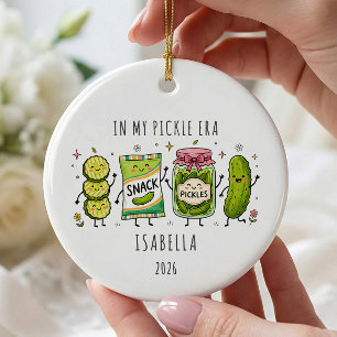 In My Pickle Era Personalised Ceramic Ornament