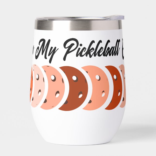 In My Pickleball Era – Orange Vibes Design T-Shirt (Left)