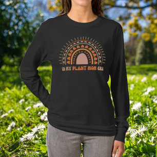 In My Plant Mum Era Retro Rainbow Terracotta T-Shirt