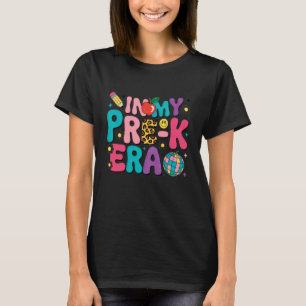 In My Pre-K Era Back To School Retro Groovy Presch T-Shirt
