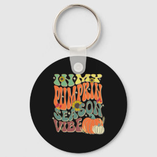 In My Pumpkin Season Vibe Halloween Thanksgiving H Key Ring
