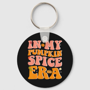 In My Pumpkin Spice Era Pumpkin Spice Groovy Fall  Key Ring