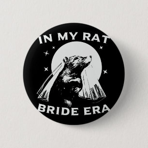 In My Rat Bride Era Distressed Retro Vintage Feral 6 Cm Round Badge