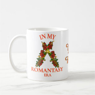 In My Romantasy Era Crossed Daggers and Roses Coffee Mug