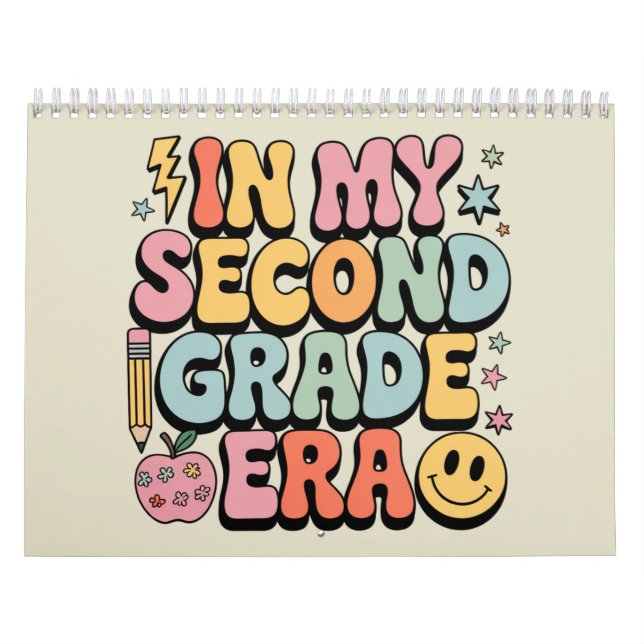 In My Second Grade Era 2nd Grade Teacher Back  Calendar (Cover)