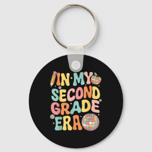 In My Second Grade Era Team 2nd Grade Teacher Back Key Ring