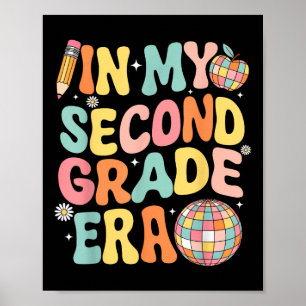 In My Second Grade Era Team 2nd Grade Teacher Back Poster
