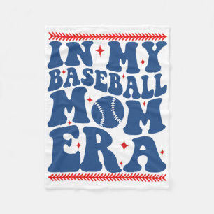 In My Sell Mom Era Groovy Sell Mom Team Mother's D Fleece Blanket