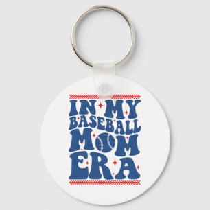 In My Sell Mom Era Groovy Sell Mom Team Mother's D Key Ring
