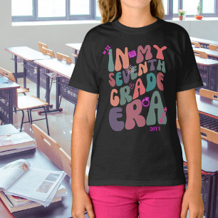 In My Seventh Grade Era Neon Elements with Year T-Shirt