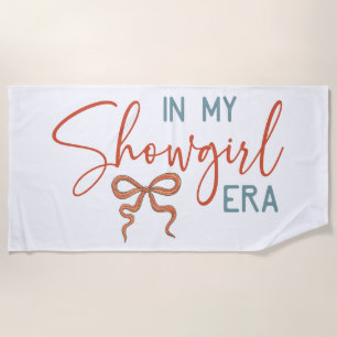 In My Showgirl ERA Coquette Bow Beach Towel