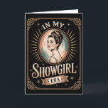 In My Showgirl Era Retro Glamourous Confidence Wom Card<br><div class="desc">In My Showgirl Era Retro Glamourous Confidence Women Girls</div>